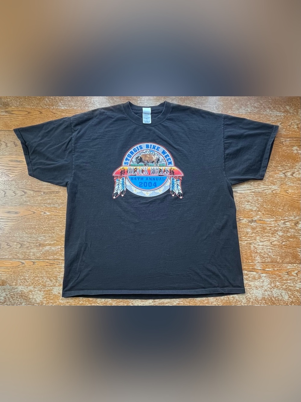 2004 Sturgis Bike Week BlackHills. Delta Black T-Shirt Size 2XL Mens